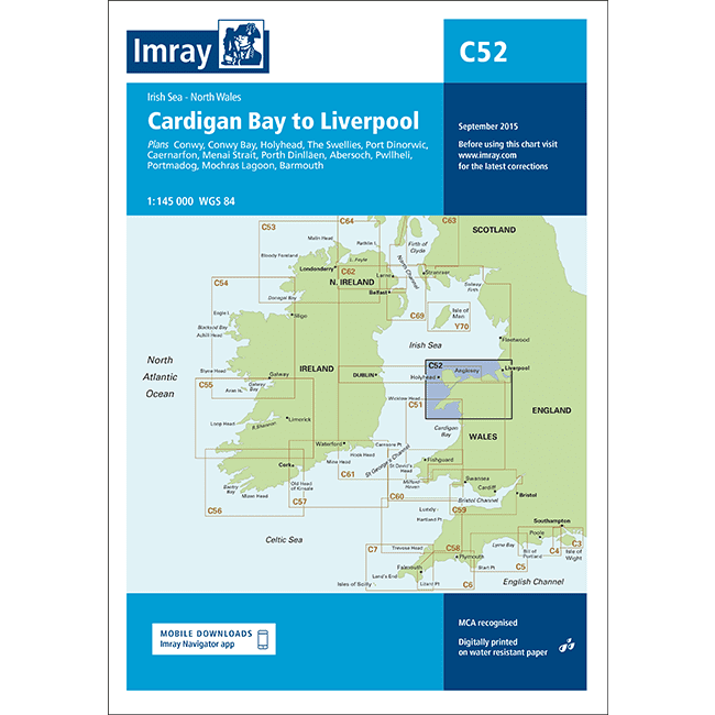 Imray Chart C52 - Cardigan Bay To Liverpool