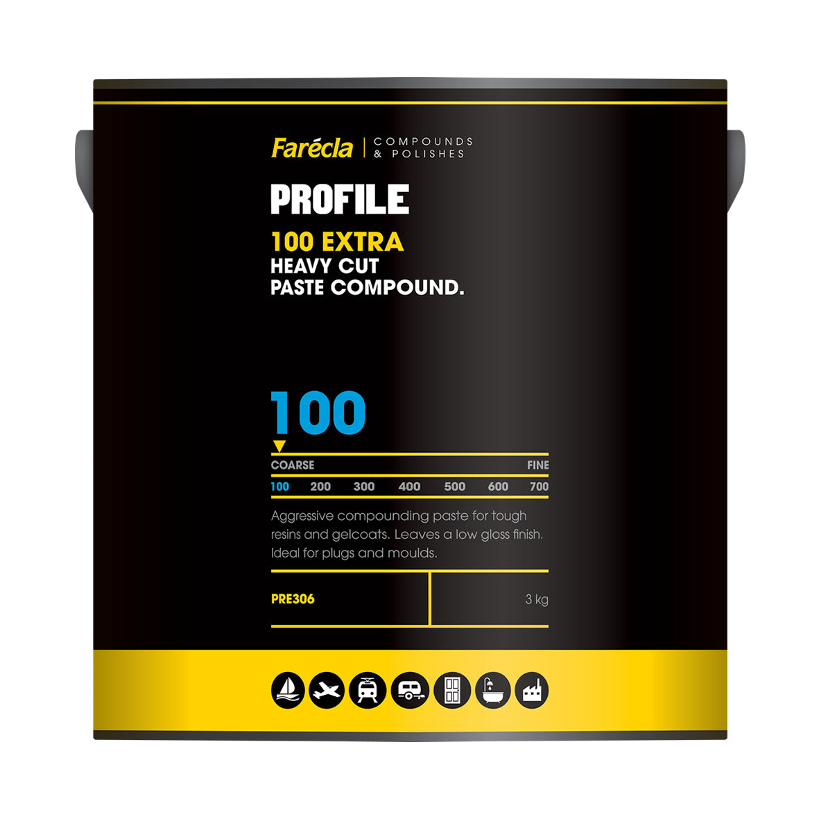 Farecla Profile 100 Extra Heavy Cut Paste Compound - 3KG