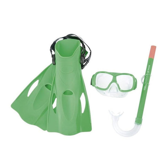 Hydro Freestyle Swimming Snorkel Set - Blue Or Green