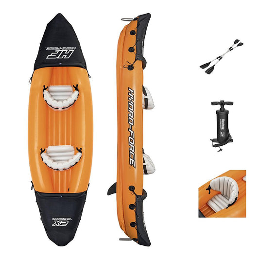 Hydro-Force Lite Rapid X2 10.6 Foot Inflatable Kayak Set - 2 Person