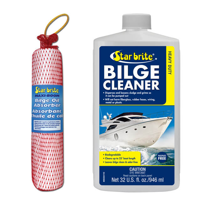 Starbrite Maxi-Boom Bilge Oil Absorber & Starbrite Heavy Duty Bilge Cleaner