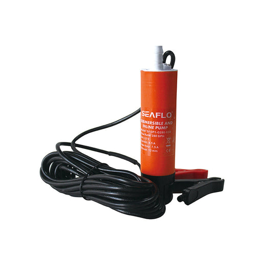 SEAFLO Submersible And Inline Pump 280GPH With 5M Wire And Clips - 12v