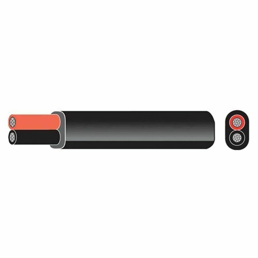 2 Core Flat Tinned Marine Grade Electric Cable - 3.4 x 5.7mm - Per Meter