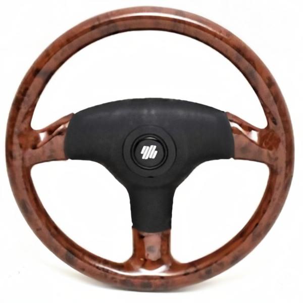 Ultraflex Antigua Steering Wheel Briar / Black - 350mm