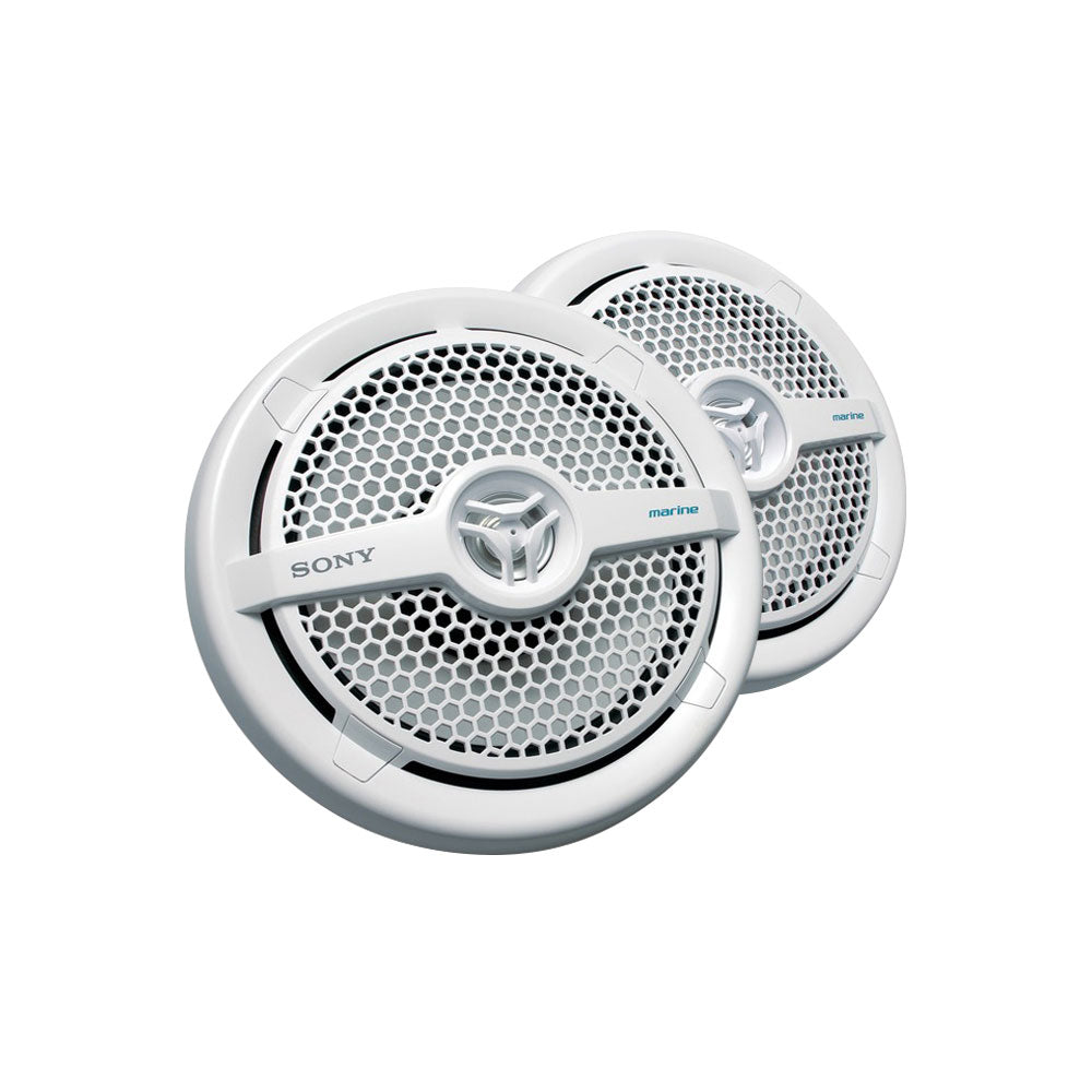 Sony XS-MP1621 6.5'' Dual Cone Coaxial Marine Speakers 160W - White