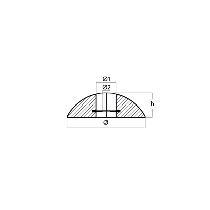 Tecnoseal 00101 Series Heavy Duty UK Disc Rudder Anode