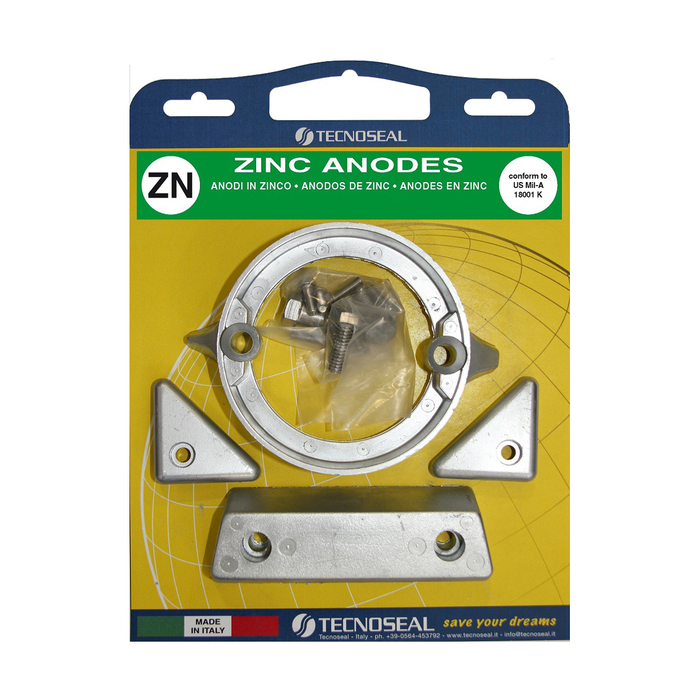 Tecnoseal Volvo Penta 290-C Duo-Prop Anode Engine Kit