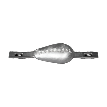 Tecnoseal Bolt On With Strap Pear Hull Anode - Zinc