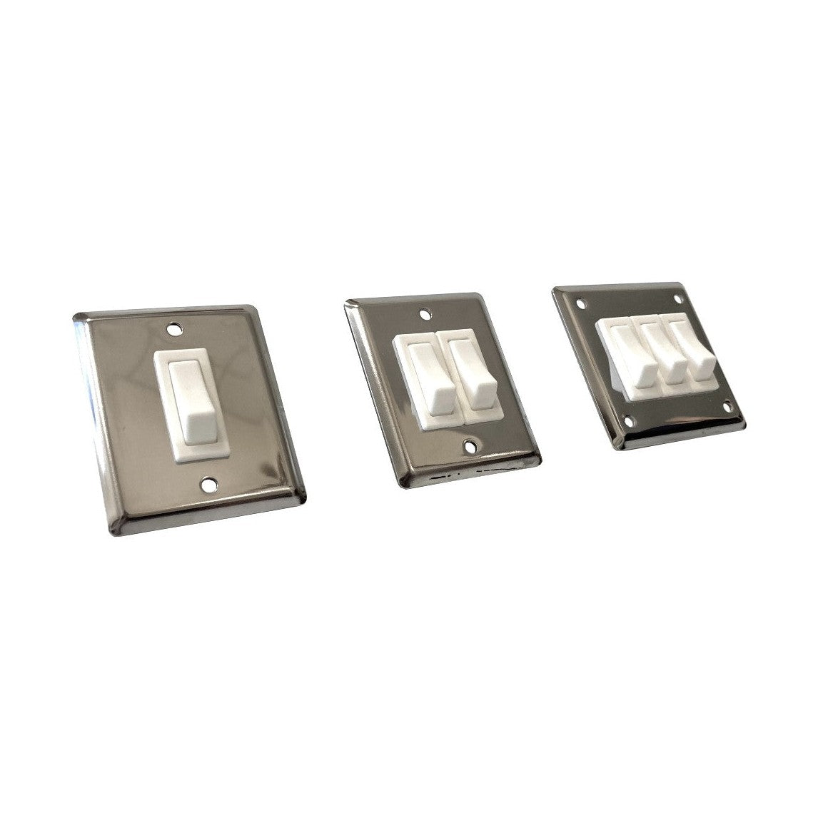 Compact Light Switch Panel Stainless Steel 12v 15A Light Wall Switch Panel – Marine Scene