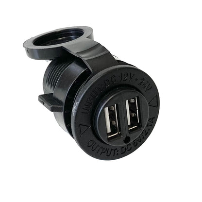 Dual USB Charger Socket & Cap