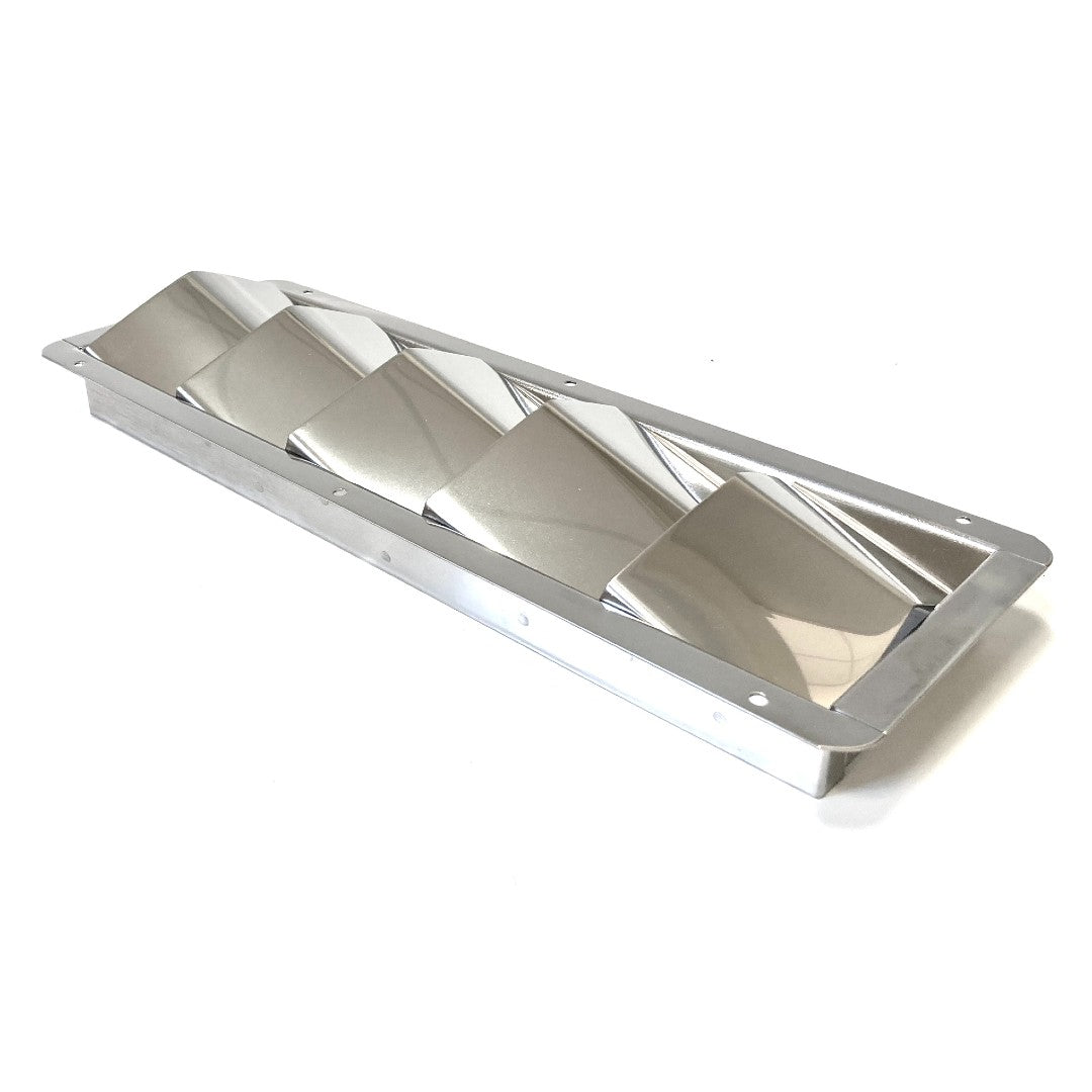 Stainless Steel 5 Slot Wide Slotted Louvred Vent