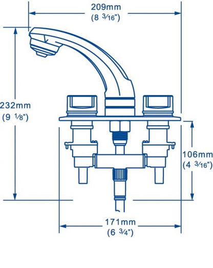Whale Elegance RT2500 Shower Mixer Tap With Bracket