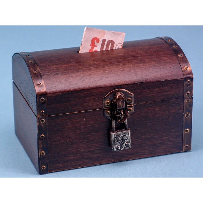 Nauticalia Naval Pine Moneybox Chest With Lock