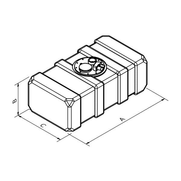 CAN-SB Medium Profile Inboard Fuel Tank