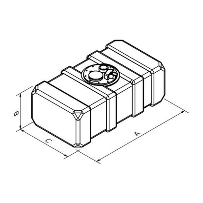 CAN-SB Medium Profile Inboard Fuel Tank