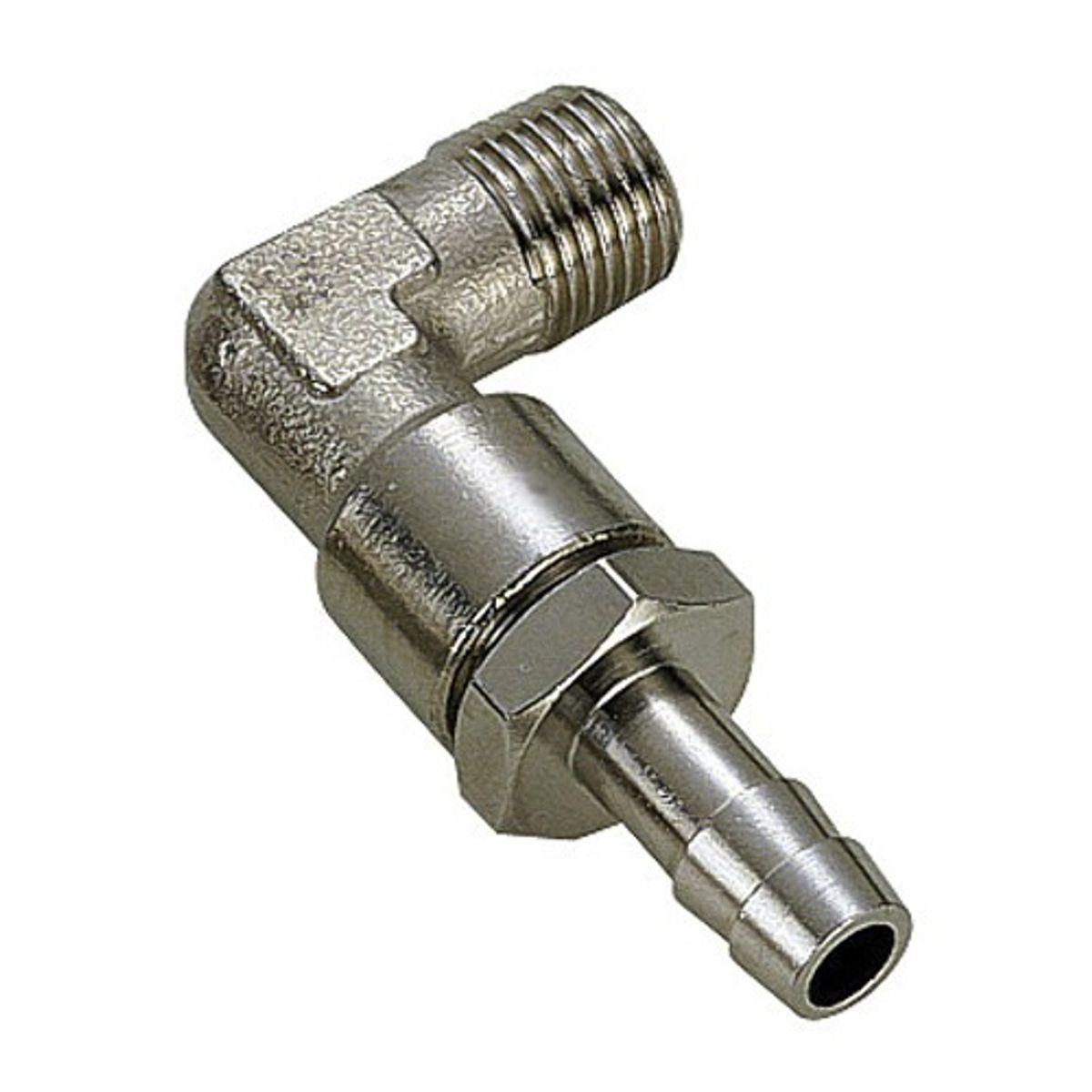 CAN-SB 90 Degree Chromed Brass Diesel Fuel Return Inlet Fitting
