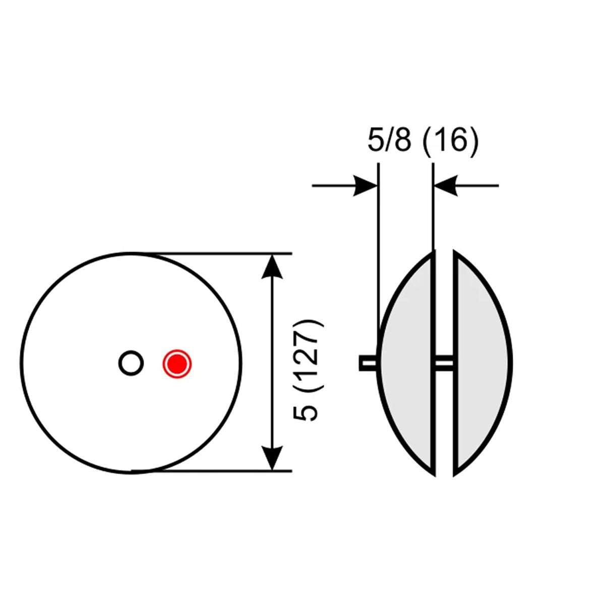 Performance Metals Aluminium Disc Rudder Anode