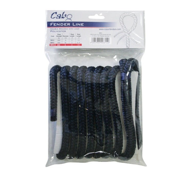 Lalizas CABO Fender Rope Line Braid On Braid With Loop - 8mm