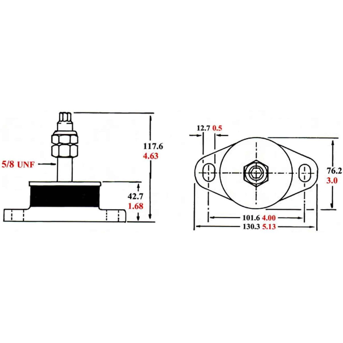 R&D Compression Flexible Engine Mount