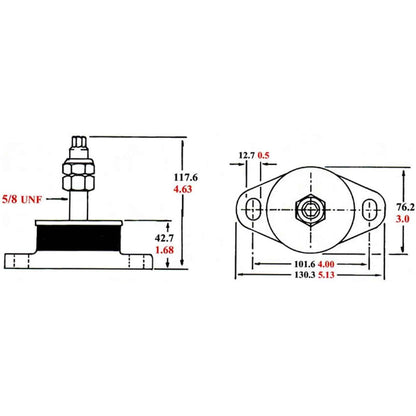 R&D Compression Flexible Engine Mount