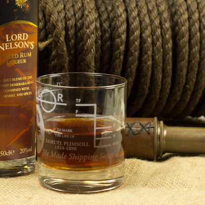 Nauticalia Plimsol Line Whisky Glass