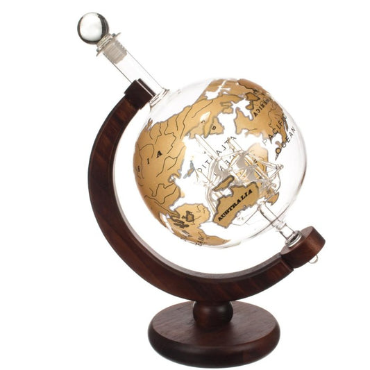 Bar Originale Gold Ship Globe Decanter - 750ml