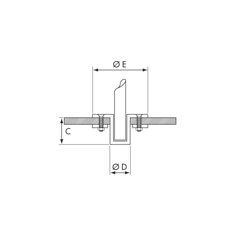 Plastimo Stainless Steel 60mm Tube Marine Boat Davits - 160kg