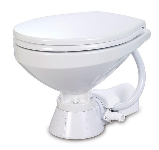 Jabsco 37010 Series Electric Marine Toilet With Soft Close Seat - Regular Size Bowl