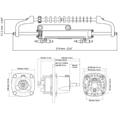 Ultraflex GoTech Outboard Hydraulic Steering Kit