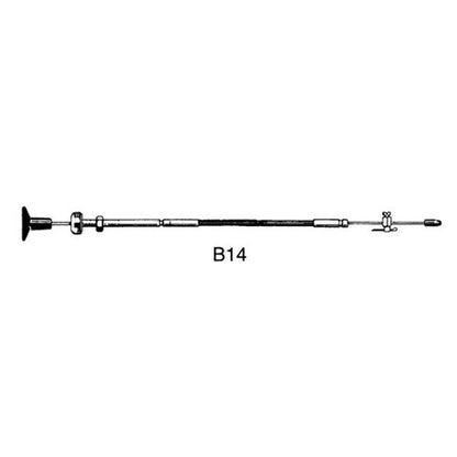 Ultraflex B14 Throttle & Fuel Shut Off Engine-Stop Engine Control Cable
