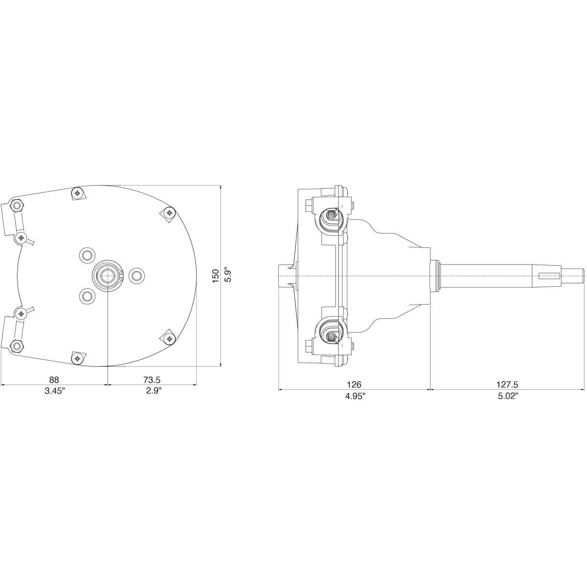 Ultraflex T91 Heavy Duty Steering Helm