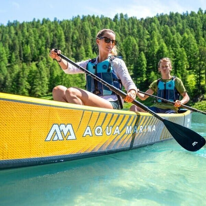 Aqua Marina Tomahawk AIR-C 478 High Pressure Speed Inflatable Canoe - 3 Person