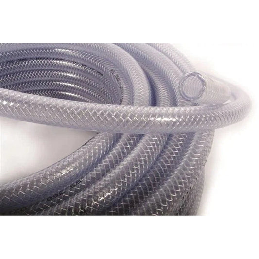Clear 32mm Reinforced Braided Hose - Price Per Metre