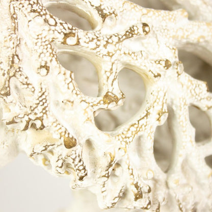 Hanah Coral Creatures Turtle Hand Painted Resin Nautical Gift - 26cm