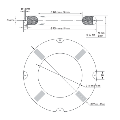 Lalizas Solas Approved MOB Lifebuoy Ring