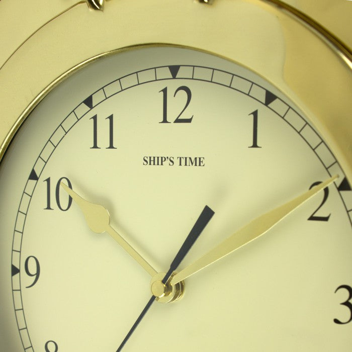Time Clock Boat Nauticalia Brass Ship's Time Clock – Marine Scene