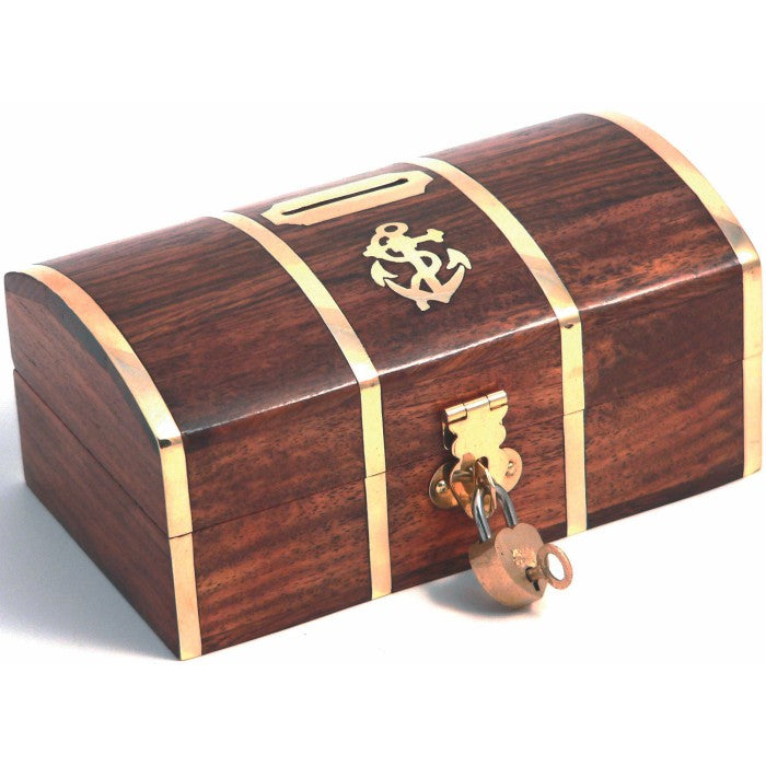 Nauticalia Naval Style Moneybox Chest With Lock