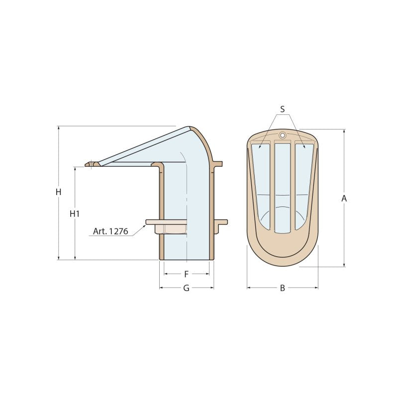 Guidi Bronze Grated Water Intake Strainer "2000 Export" Series