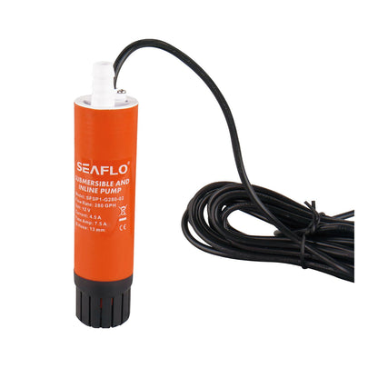 SEAFLO Inline Pump 280gph 1m 12V Wire No Clips