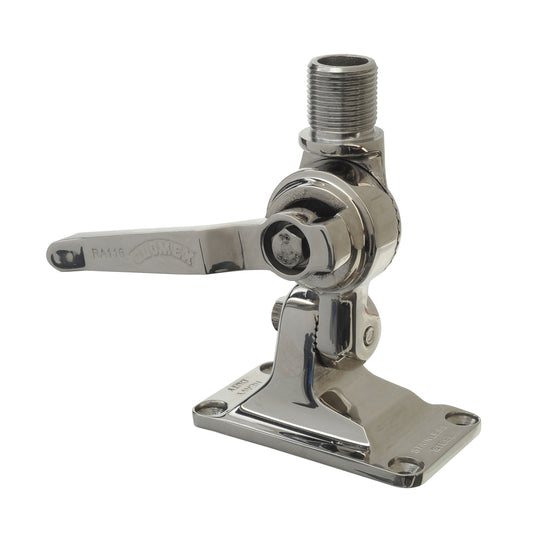 Glomex RA116SS Heavy Duty 4 Way Stainless Steel Ratchet Mount