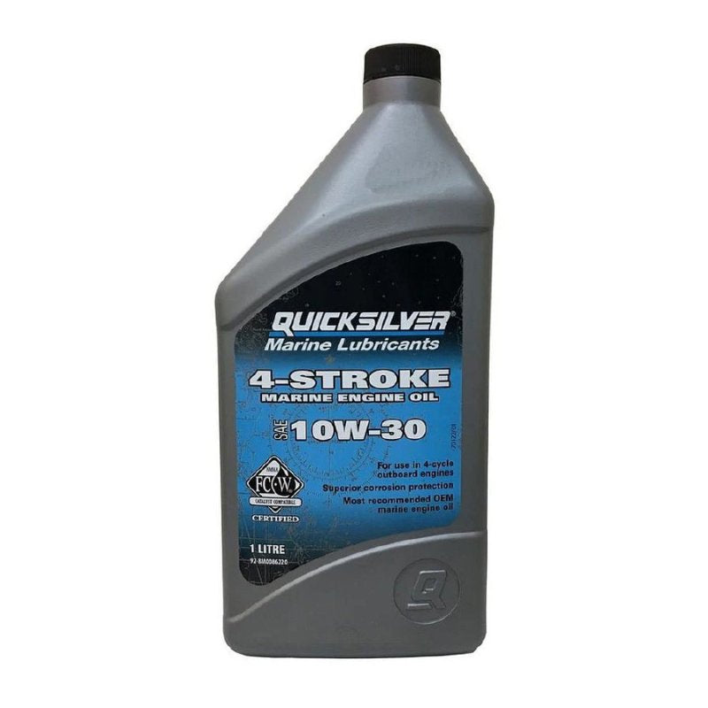 Quicksilver 4 Stroke Marine Engine Outboard Oil  10W-30 - 1 Litre