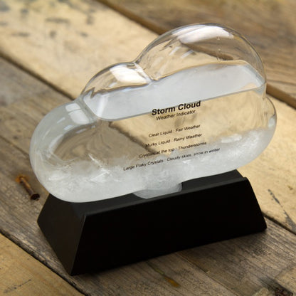 Nauticalia Galley Storm Glass Cloud Weather Forecaster - 130mm