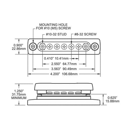 Blue Sea Systems Minibus 100A BusBar