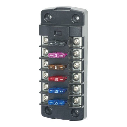 Blue Sea Systems ST Blade 6 Independent Circuit Fuse Block