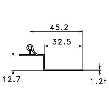 Stainless Steel Semi-Concealed Hinge