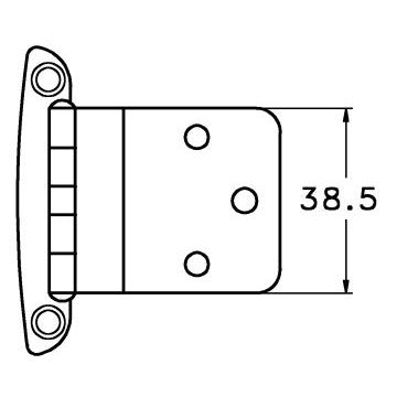 Stainless Steel Semi-Concealed Hinge