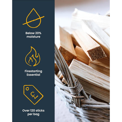 Ecoblaze Kiln Dried Kindling Wood Bag Aprox 6.5 KG