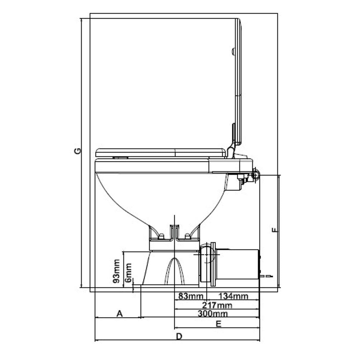 Johnson Aqua-T Electric Compact Toilet