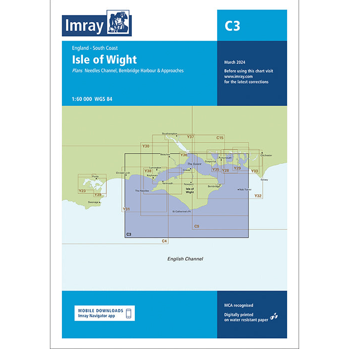 Imray C Series Nautical Navigation Charts - British Isle/EU