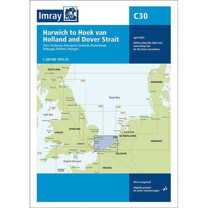 Imray C Series Nautical Navigation Charts - British Isle/EU